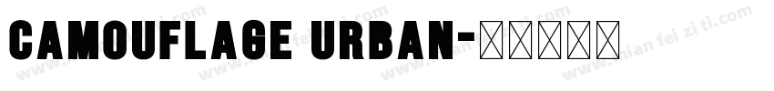 Camouflage Urban字体转换